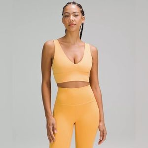 lululemon Align V-Neck Bra Light Support, A/B Cup (mango dream)
